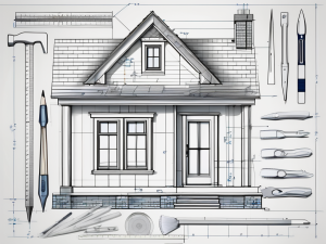 A detailed blueprint of a house