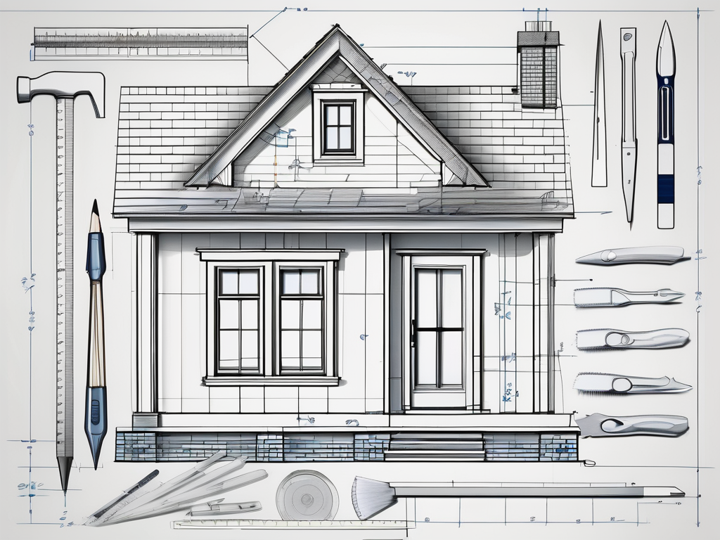 A detailed blueprint of a house